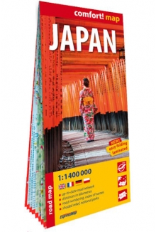 Japonia (Japan) laminowana mapa