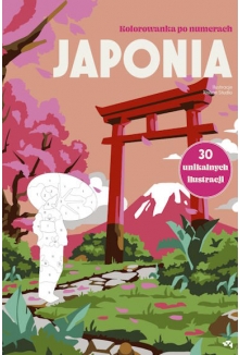 Japonia. Kolorowanka po numerach