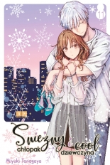 Śnieżny chłopak i cool dziewczyna